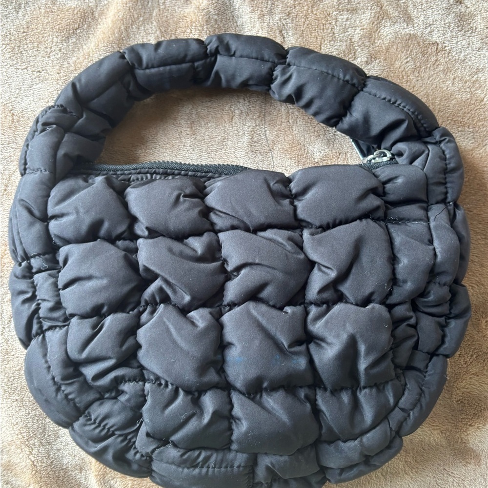 Stylish Black Quilted Women's Bag